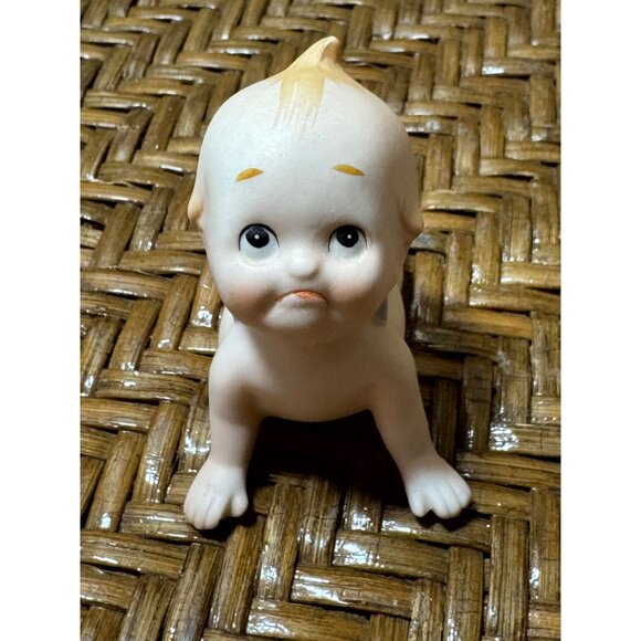 Vintage Kewpie Blue Wing Baby Figurines Set Of 2 Porcelain Collectibles - Picture 5 of 10